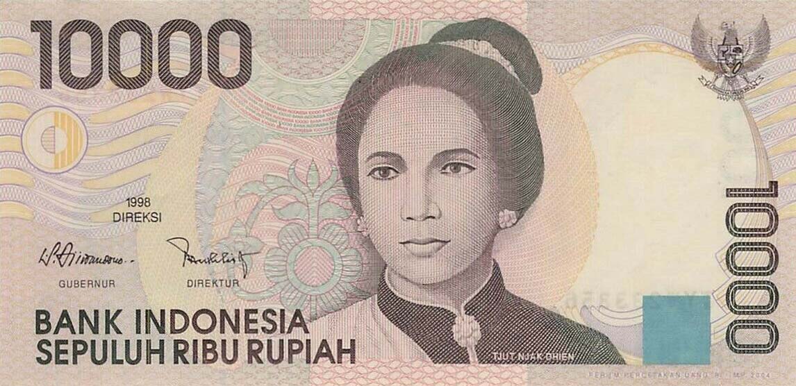Front of Indonesia p137g: 10000 Rupiah from 2004