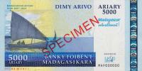 p94s from Madagascar: 5000 Ariary from 2008