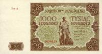 p133 from Poland: 1000 Zlotych from 1947