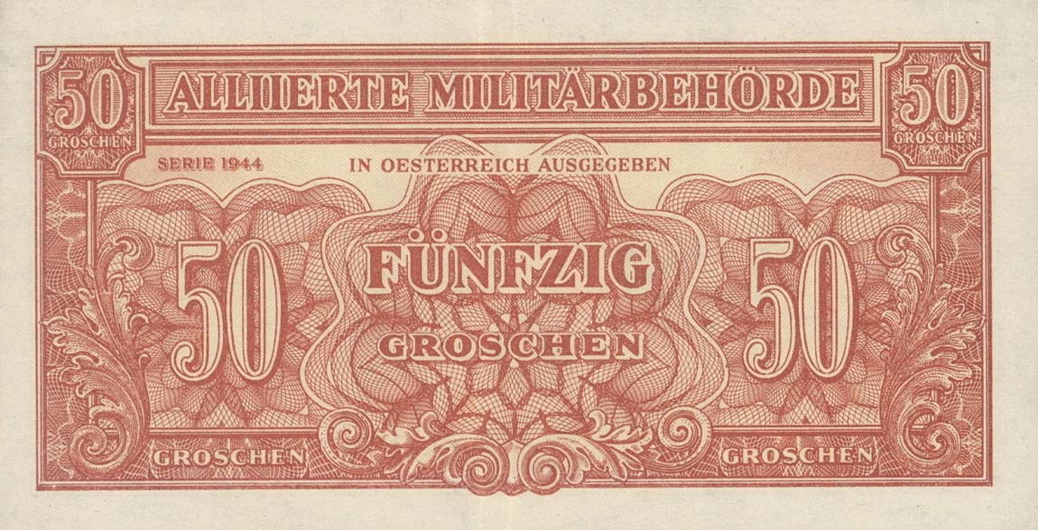 Front of Austria p102b: 50 Schilling from 1944