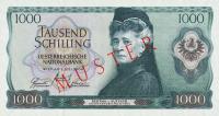 p147s from Austria: 1000 Schilling from 1966