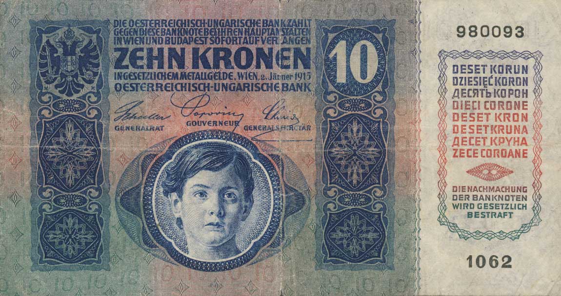 Front of Austria p19: 10 Kroner from 1915