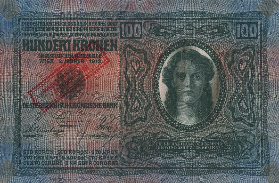 Front of Austria p47: 100 Kroner from 1920
