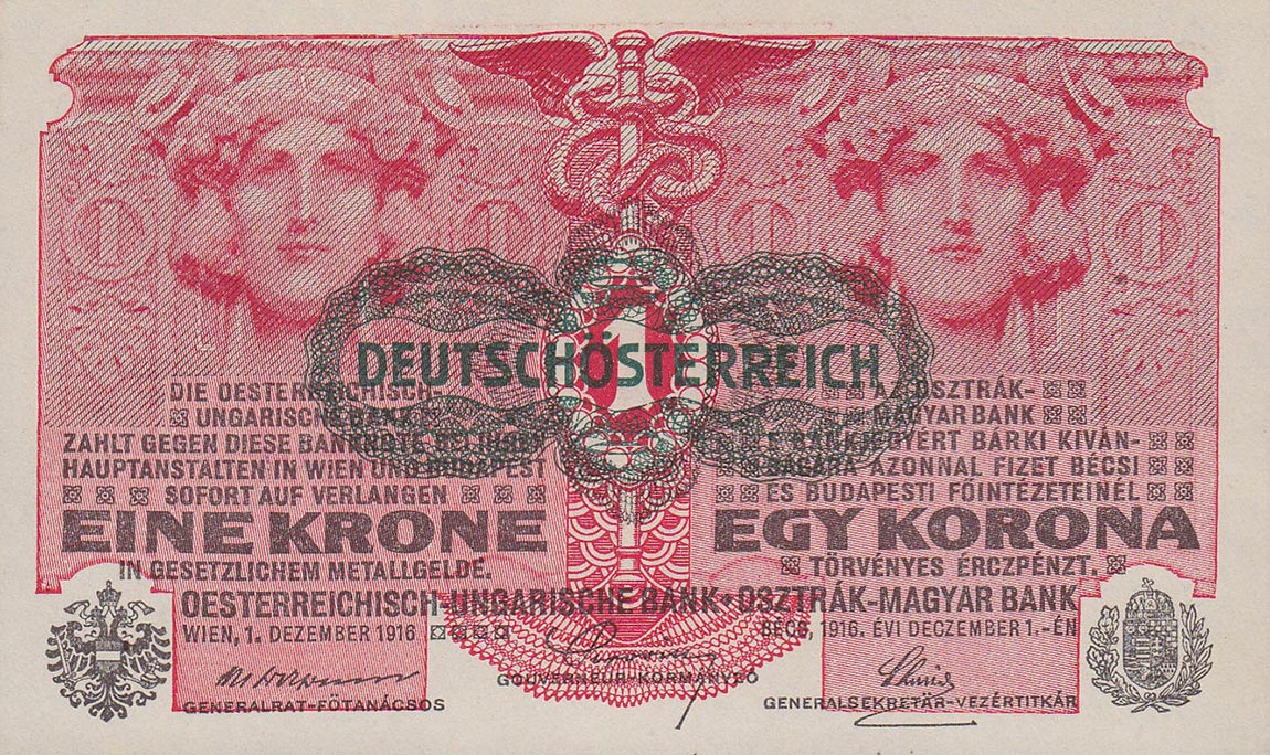 Front of Austria p49: 1 Krone from 1919