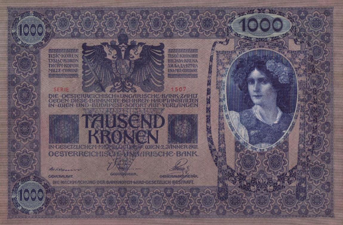 Back of Austria p59: 1000 Kroner from 1919