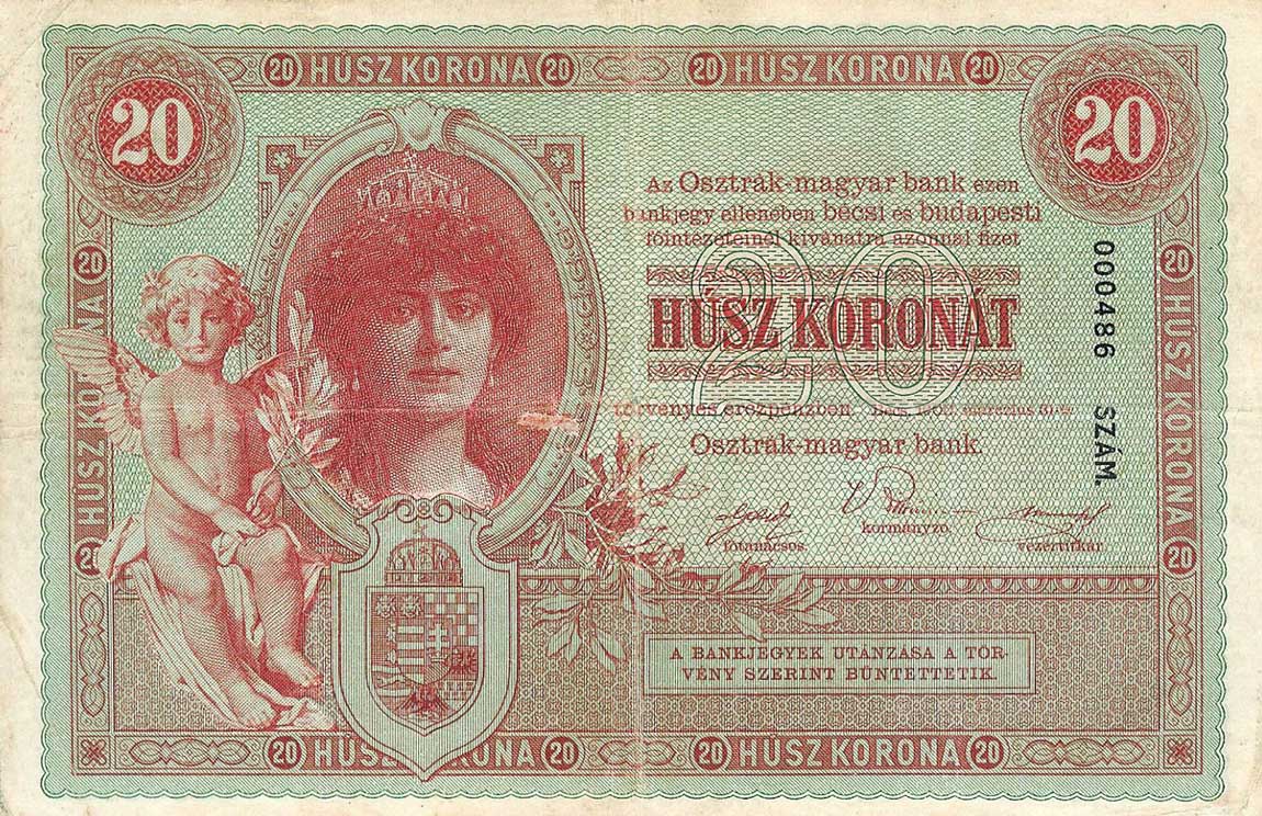 Back of Austria p5: 20 Kroner from 1900