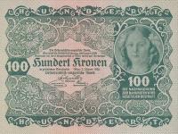 p77 from Austria: 100 Kroner from 1922