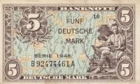 p4b from German Federal Republic: 5 Deutsche Mark from 1948