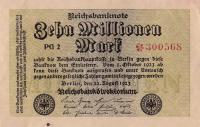 p106d from Germany: 10000000 Mark from 1923