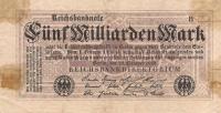 p123b from Germany: 5000000000 Mark from 1923