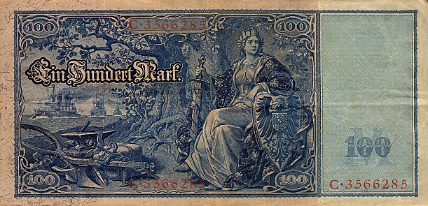 Back of Germany p42: 100 Mark from 1910