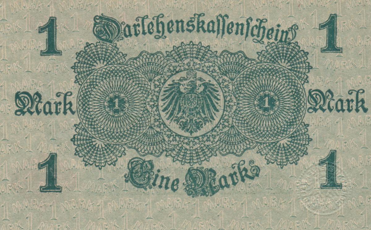 Back of Germany p51: 1 Mark from 1914