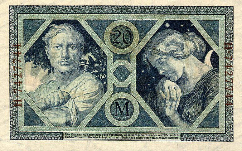 Back of Germany p63: 20 Mark from 1915