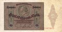 p90 from Germany: 5000000 Mark from 1923