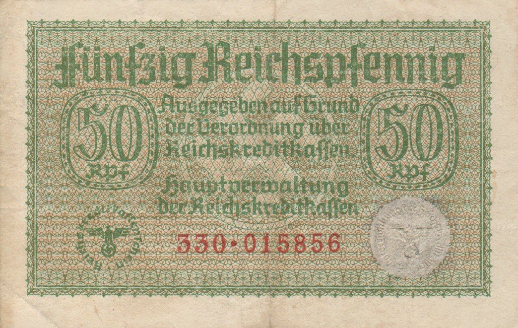 Front of Germany pR135: 50 Reichspfennig from 1940