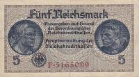 pR138a from Germany: 5 Reichsmark from 1940
