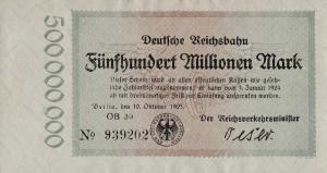 pS1019 from Germany: 500000000 Mark from 1923