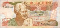 p27b from Ghana: 200 Cedis from 1989