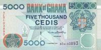 p34b from Ghana: 5000 Cedis from 1997