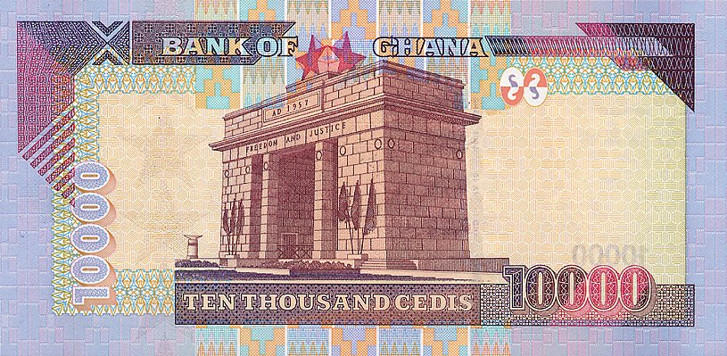 Back of Ghana p35a: 10000 Cedis from 2002