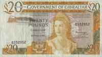 Gallery image for Gibraltar p23a: 20 Pounds