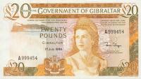 p23c from Gibraltar: 20 Pounds from 1986