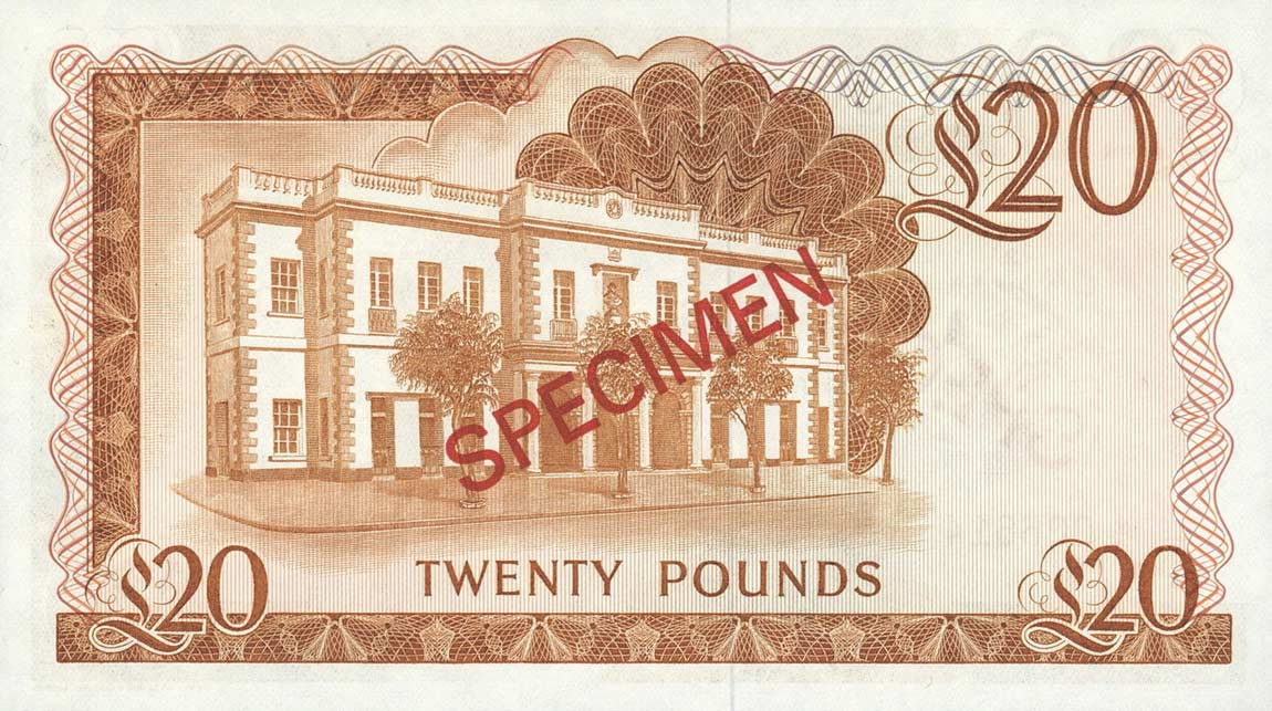 Back of Gibraltar p23s: 20 Pounds from 1975