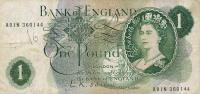 p374b from England: 1 Pound from 1960
