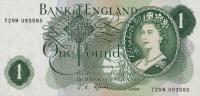 p374f from England: 1 Pound from 1966