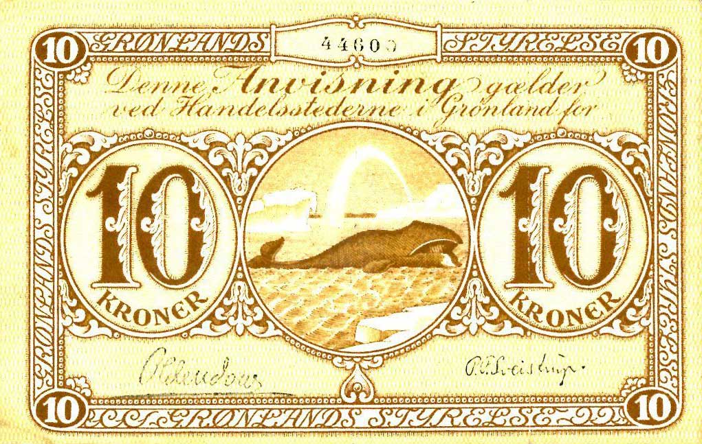 Front of Greenland p16c: 10 Kroner from 1926