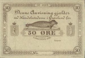 p1r from Greenland: 50 Ore from 1888