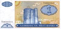 p14a from Azerbaijan: 1 Manat from 1993