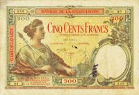 Gallery image for Guadeloupe p17: 500 Francs