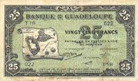 p22b from Guadeloupe: 25 Francs from 1942