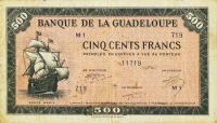 Gallery image for Guadeloupe p25a: 500 Francs