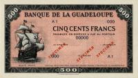 Gallery image for Guadeloupe p25s: 500 Francs