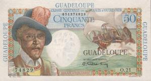 Gallery image for Guadeloupe p34a: 50 Francs