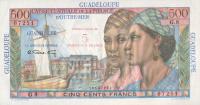 Gallery image for Guadeloupe p42: 5 Nouveaux Francs