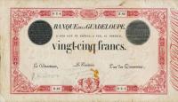 p8 from Guadeloupe: 25 Francs from 1920