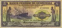 p21 from Guatemala: 5 Quetzales from 1946