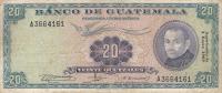 p55e from Guatemala: 20 Quetzales from 1969