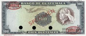 Gallery image for Guatemala p57s: 100 Quetzales
