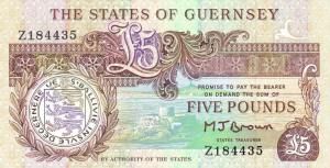 Gallery image for Guernsey p49r: 5 Pounds