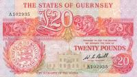 Gallery image for Guernsey p51a: 20 Pounds