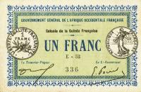 p2c from Guinea: 1 Franc from 1917