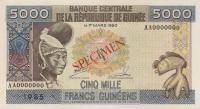 Gallery image for Guinea p33s: 5000 Francs