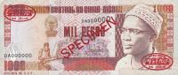 p13s from Guinea-Bissau: 1000 Pesos from 1990