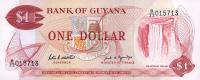 p21f from Guyana: 1 Dollar from 1966