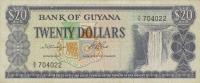 p24a from Guyana: 20 Dollars from 1966