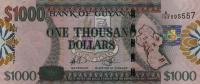 p38b from Guyana: 1000 Dollars from 2011